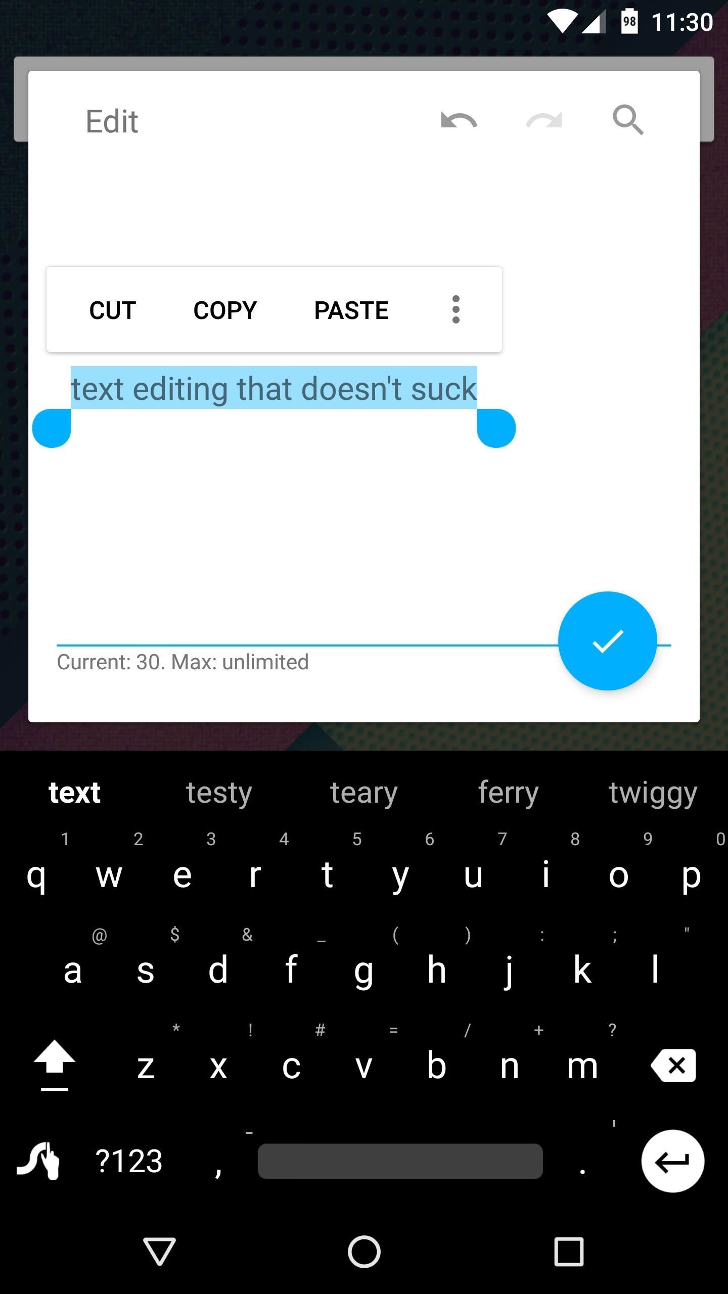 Undo. Redo. Find & Replace. Get Them for Your Android Keyboard Right Now