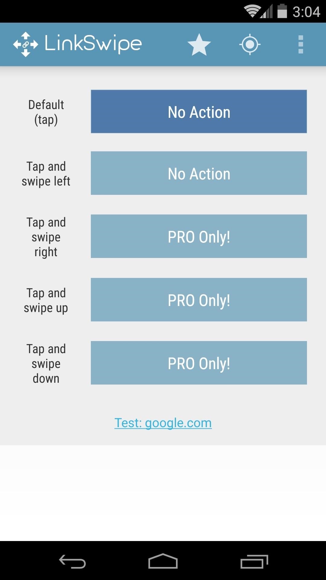 Open Links in Different Browsers with Gestures on Android