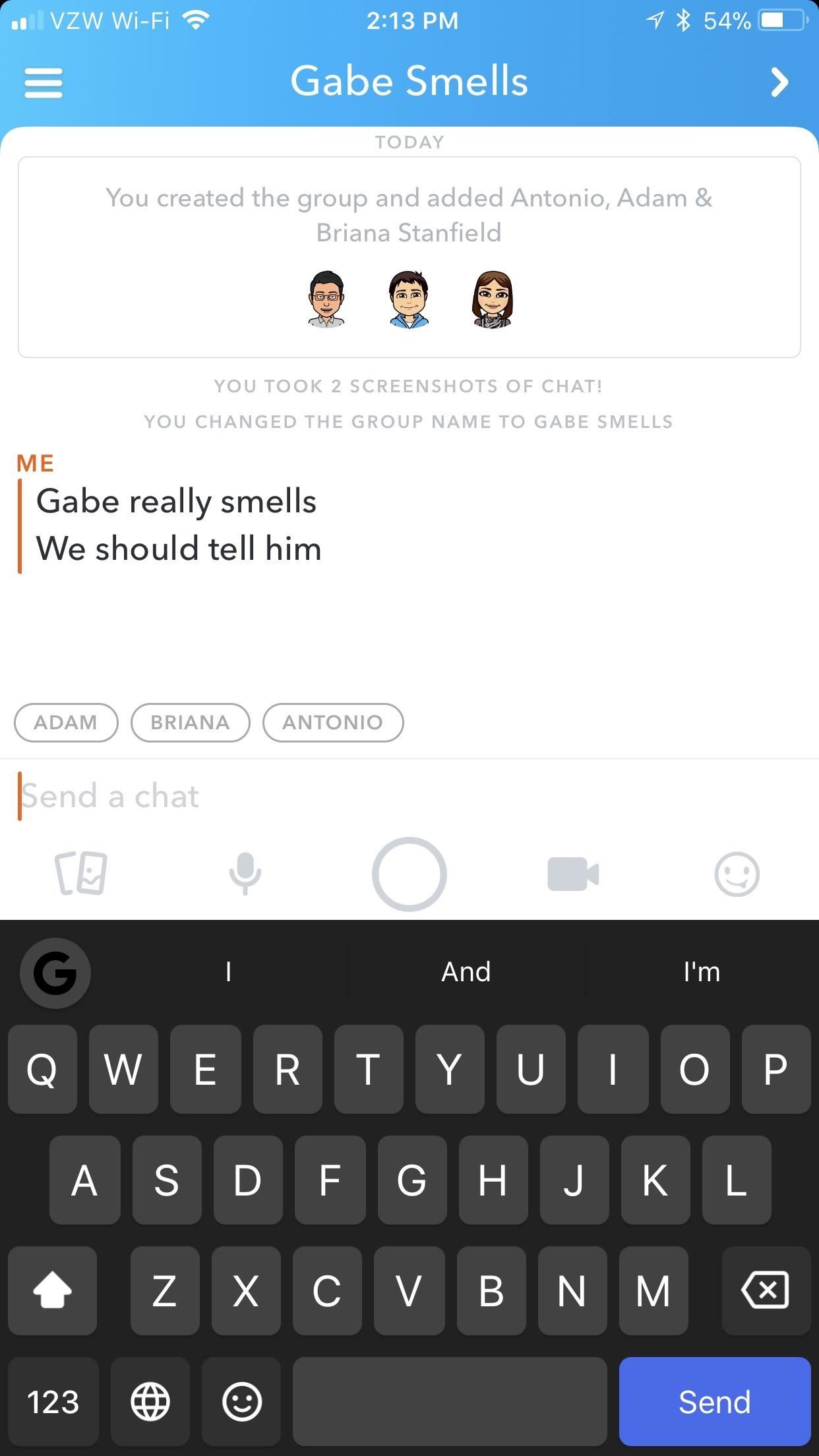 Chat snapchat group How Do