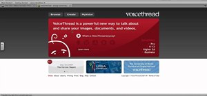 Use the online discussion site Voice Thread