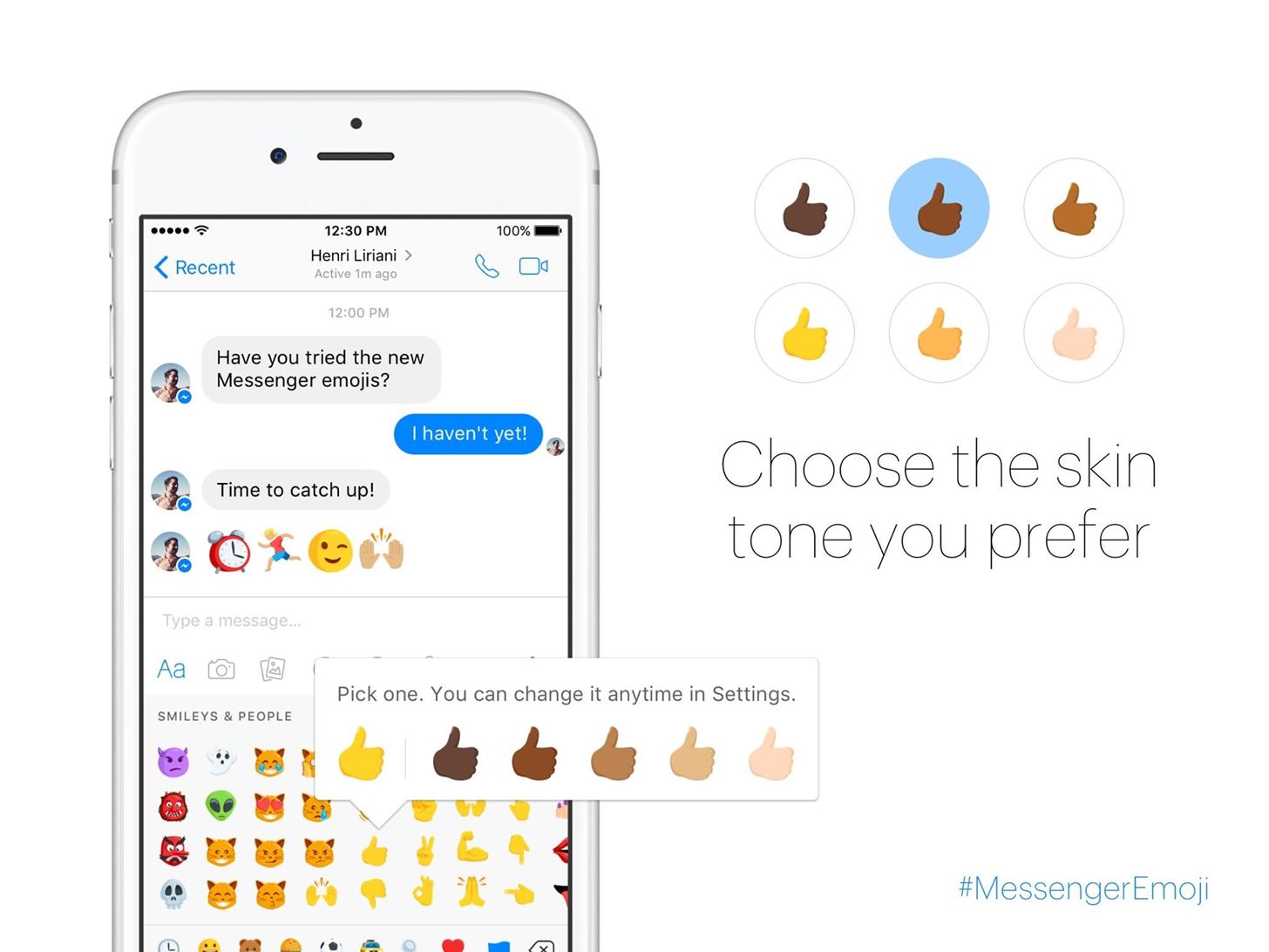 Facebook Messenger Brings 1,500 Diverse Emoji to Its App