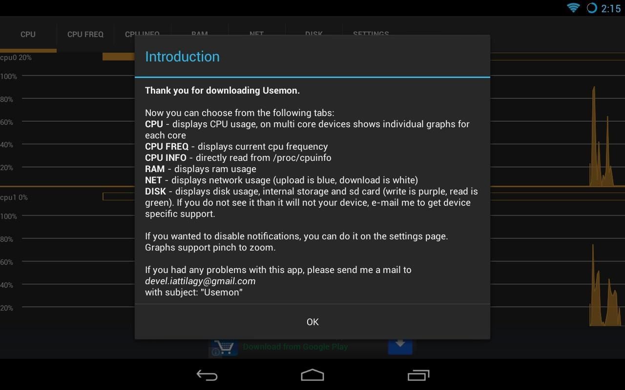 How to Diagnose & Prevent Performance Issues on Your Nexus 7 by Monitoring System Resources