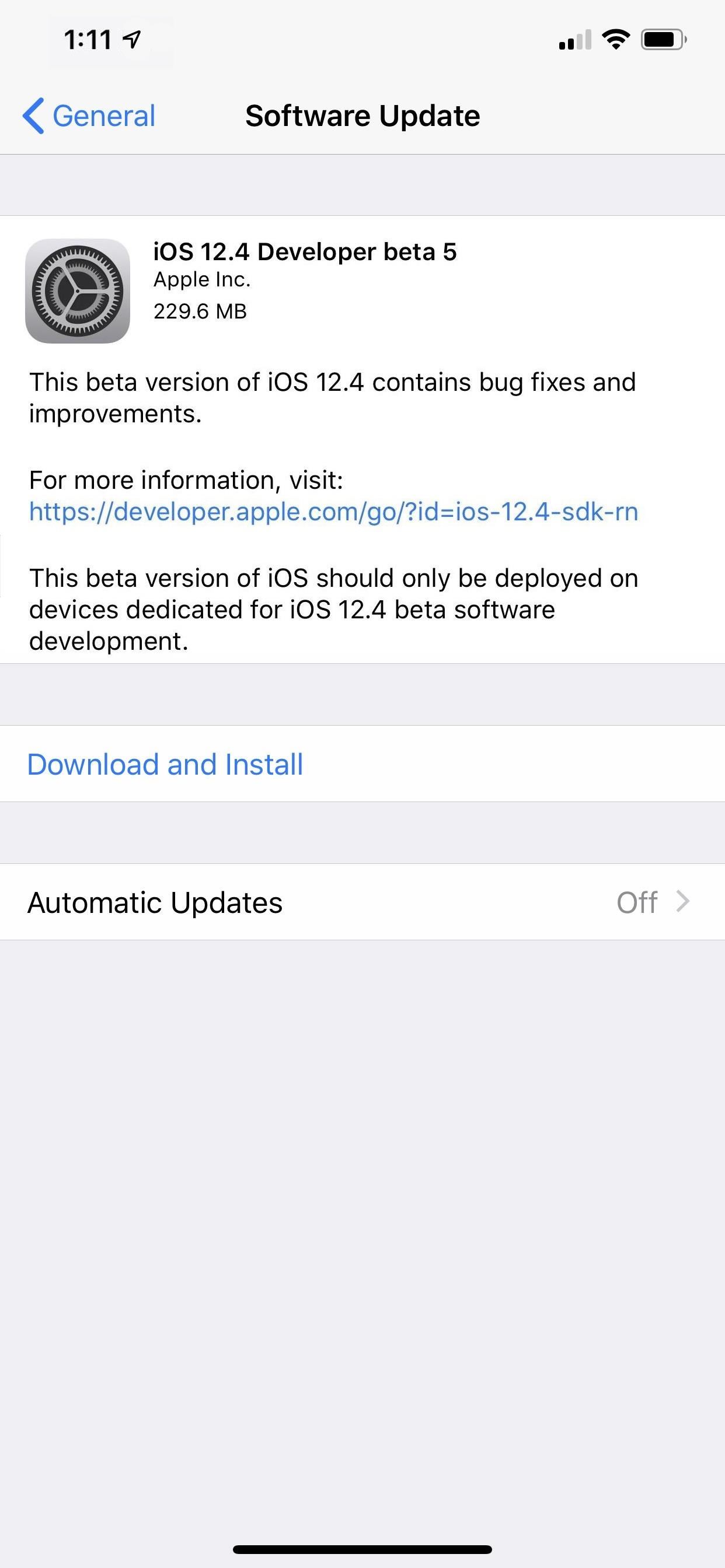 Apple Releases iOS 12.4 Beta 5 for Developers & Public Beta Testers