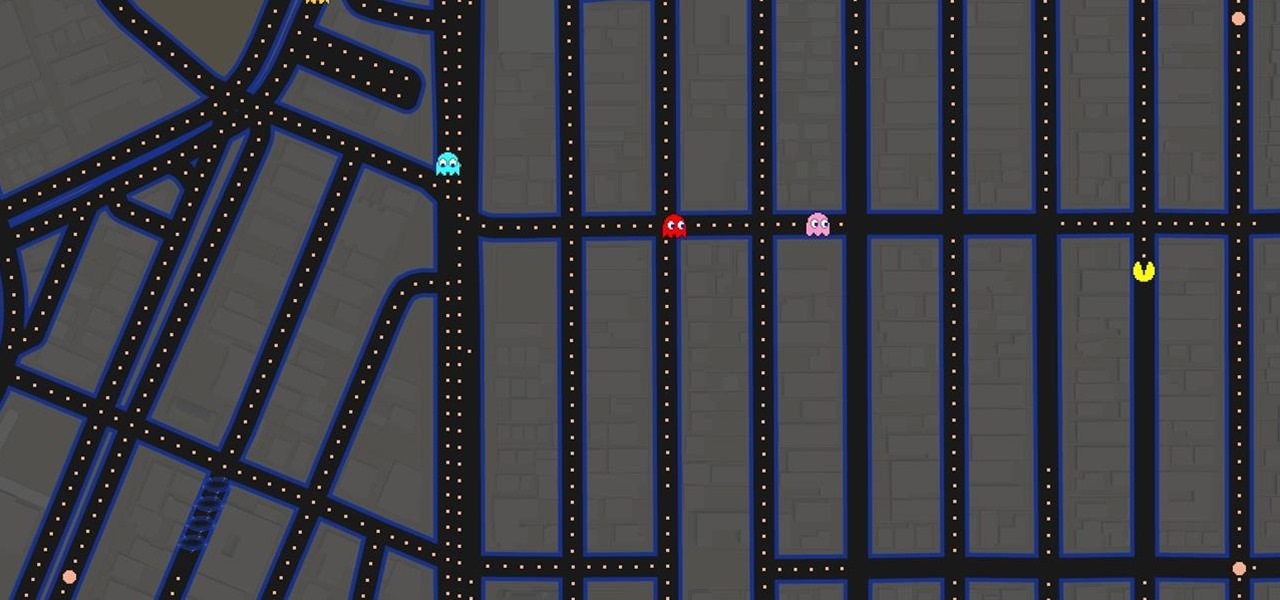 Play Pac-Man Around the World in Google Maps