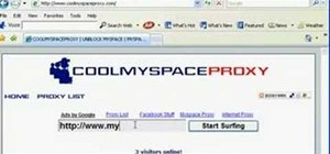 Unblock MySpace (or any other site) at school or work
