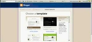Create a blog using Blogger.com