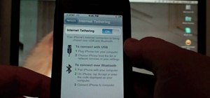 Tether your iPhone to a PC or Mac via BlueTooth or USB