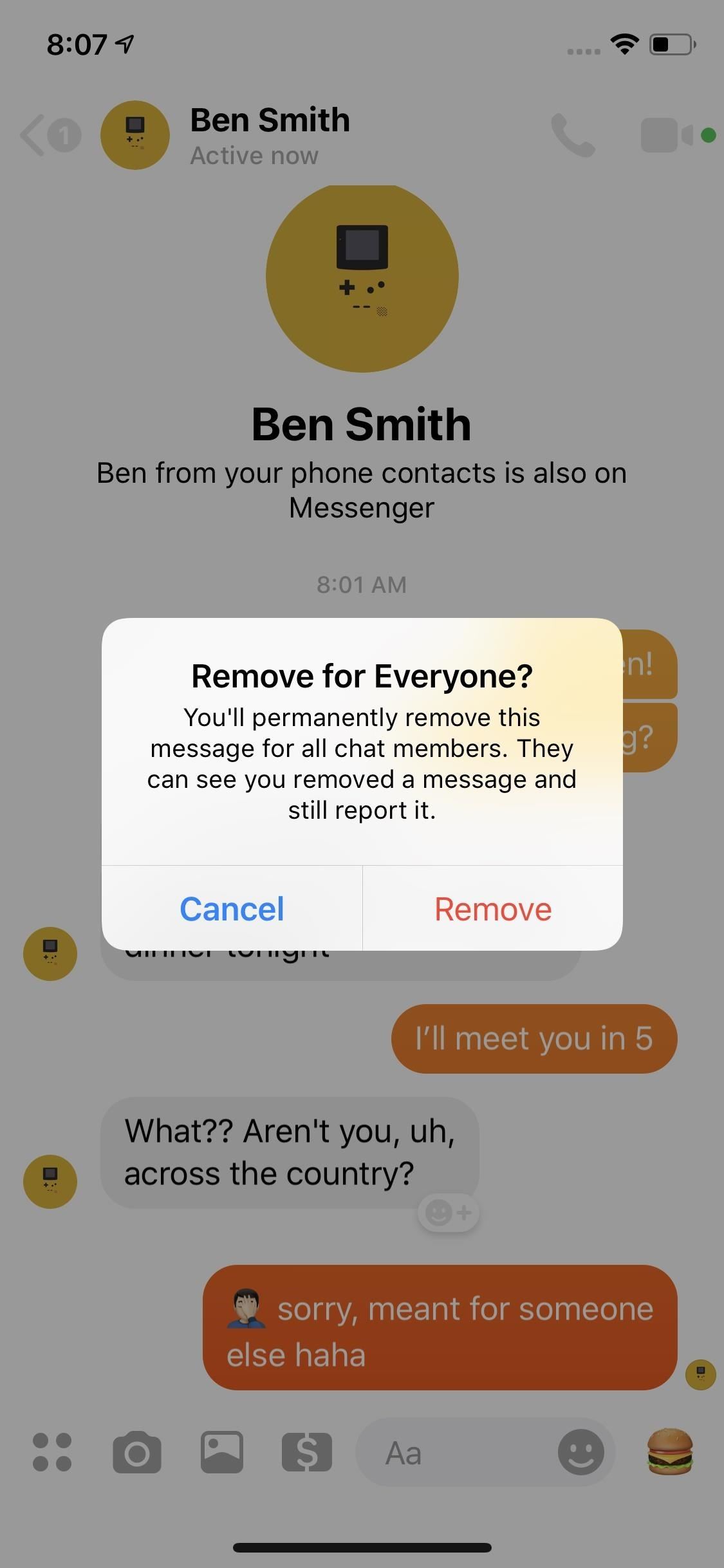 How to Unsend Messages in Facebook Messenger Chats So Your Recipients Can't View Them