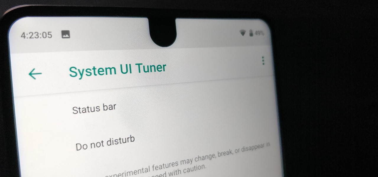 Enable System UI Tuner on Android 9.0 Pie to Remove Status Bar Icons