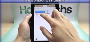 Delete an unwanted contact on the Samsung Galaxy Tab