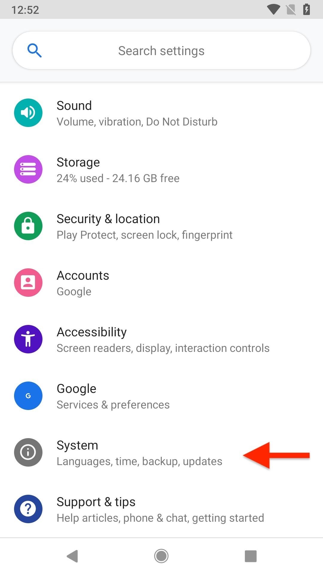 unlock developer options your pixel android p