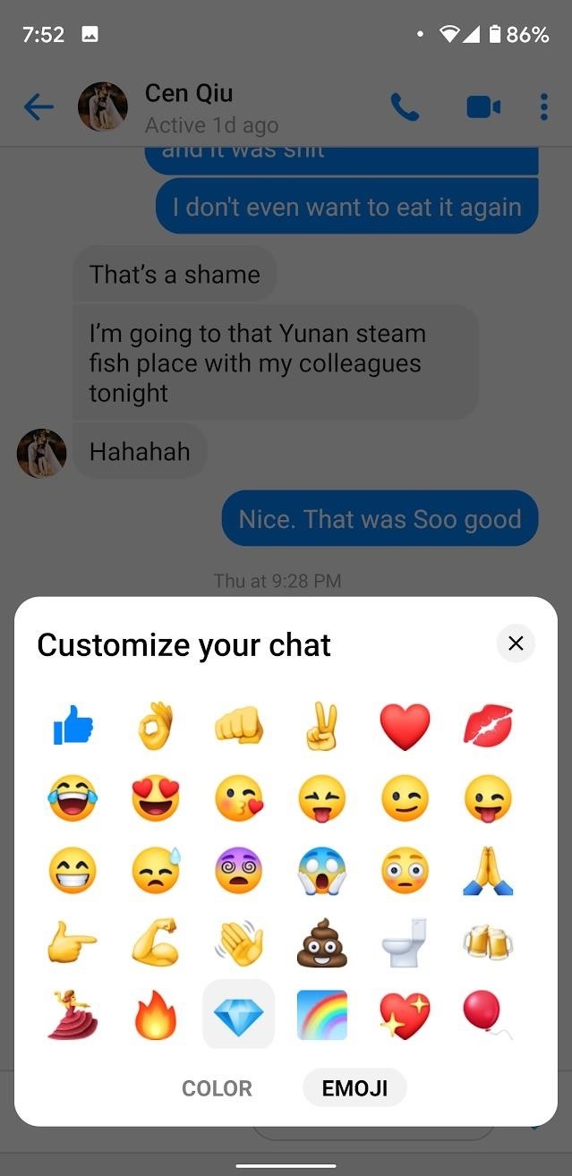Keep Your Favorite Emoji Pinned for Quick Access in Facebook Messenger Lite Chats