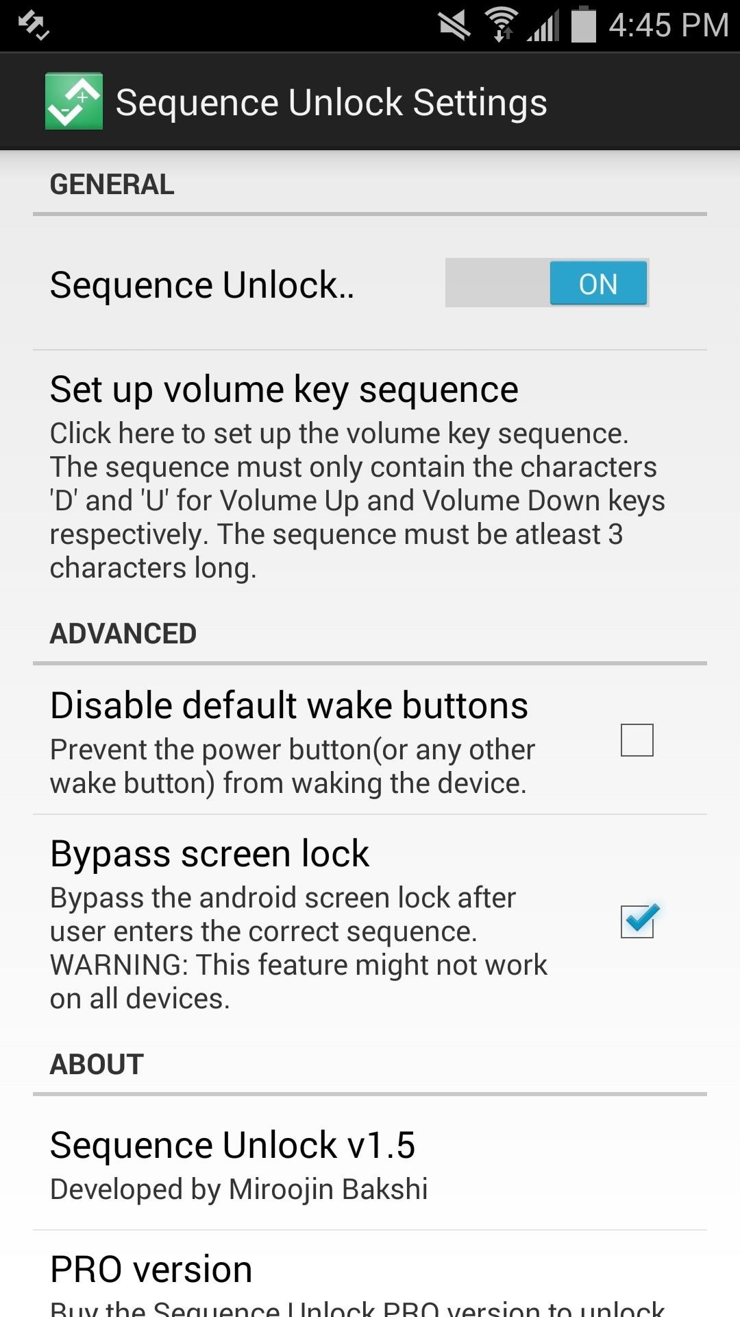 Unlock Your Android with a Secret Sequence of Volume Key Presses