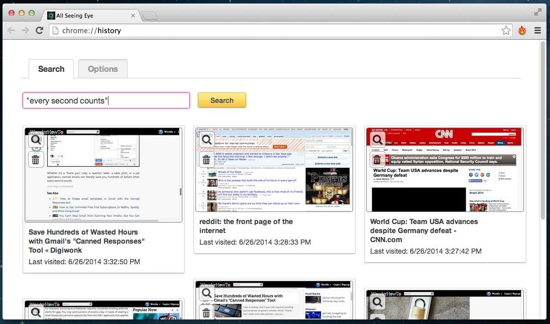 Search Your Chrome History More Easily by Indexing All Text from Webpages Visited