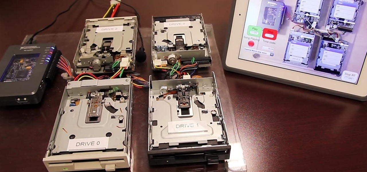 Make Music with Floppy Drives & LabVIEW
