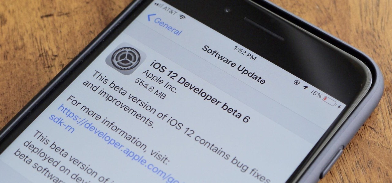 Ios 12 Beta 6 For Iphones Released To Apple Developers Ios Iphone Gadget Hacks