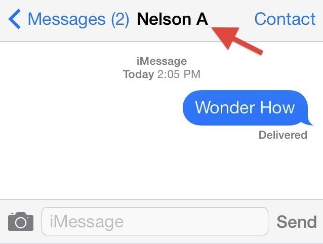 Who Is This? How to Display Full Contact Names in the iOS 7 Messages App