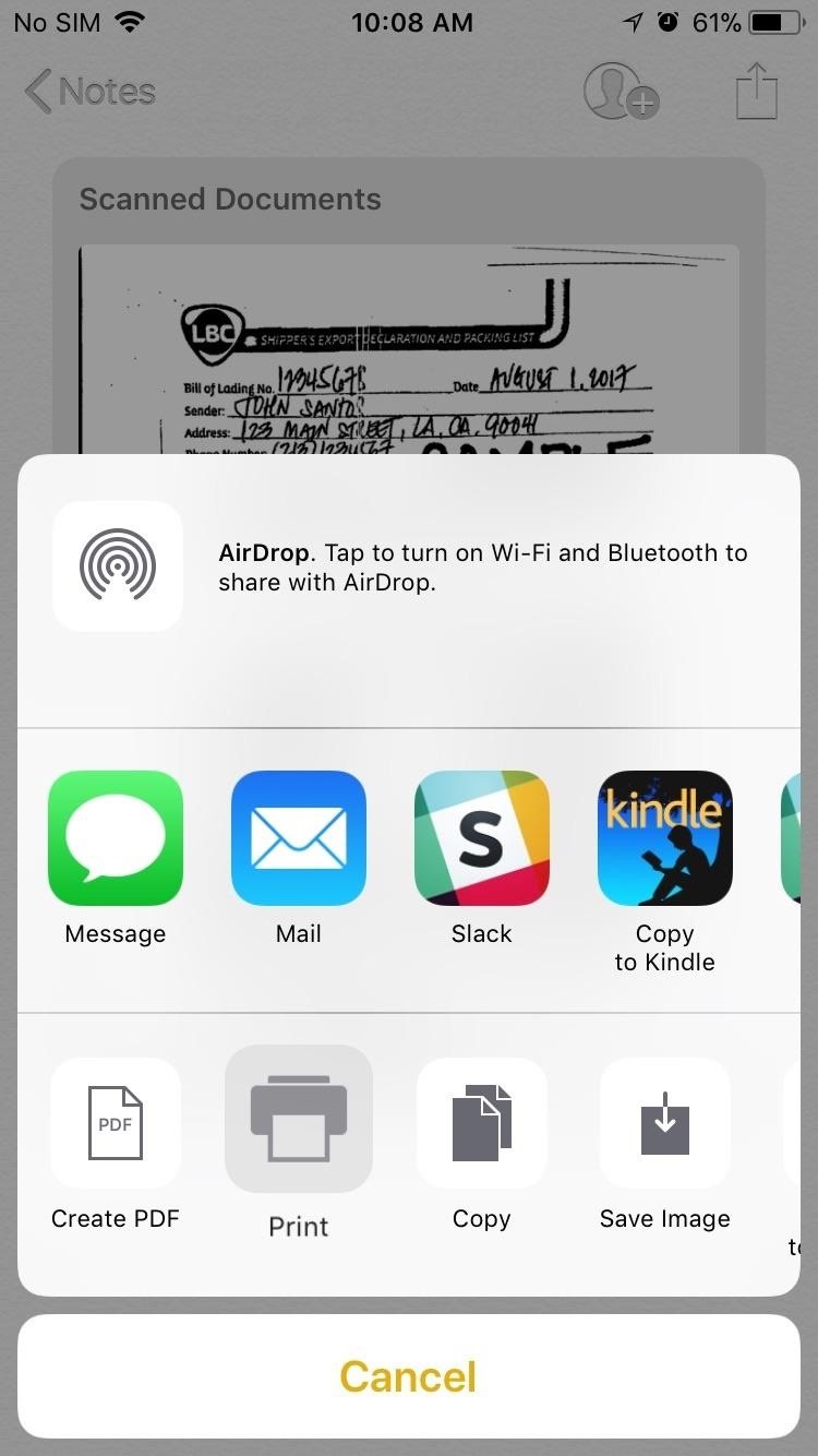 How to Easily Scan Documents on Your iPhone in iOS 11 « iOS & iPhone