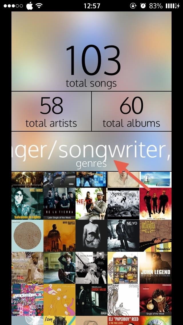 Breakdown Your iPhone's Music to See What Albums, Artists, Songs, & Genres You Listen to Most