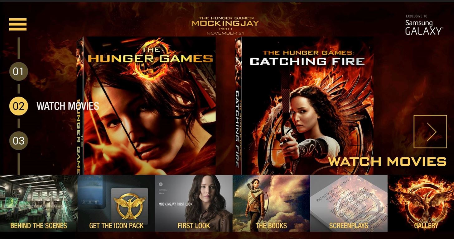 How to Get the Hunger Games Movies for Free on Sasmsung Galaxy Devices