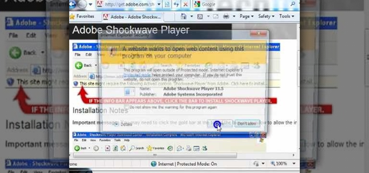 install adobe shockwave player free
