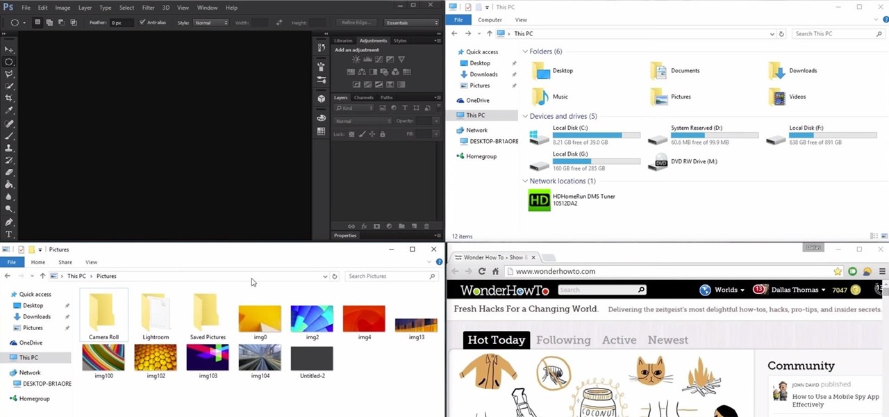 Use Snap in Windows 10 to Expand & Arrange Windows Side by Side