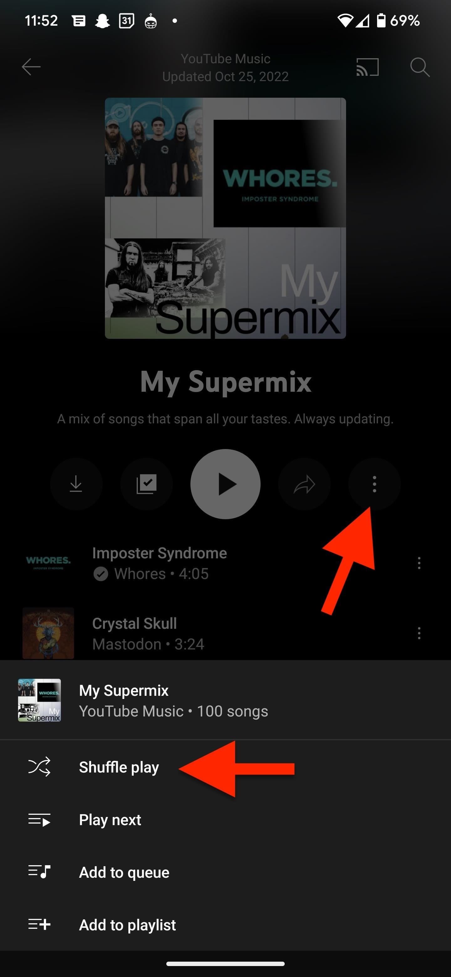 How to Shuffle YouTube Music Playlists in the New Playlist UI
