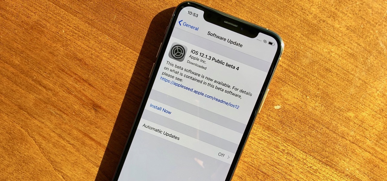 Apple's iOS 12.1.3 Public Beta 4 Available for iPhone