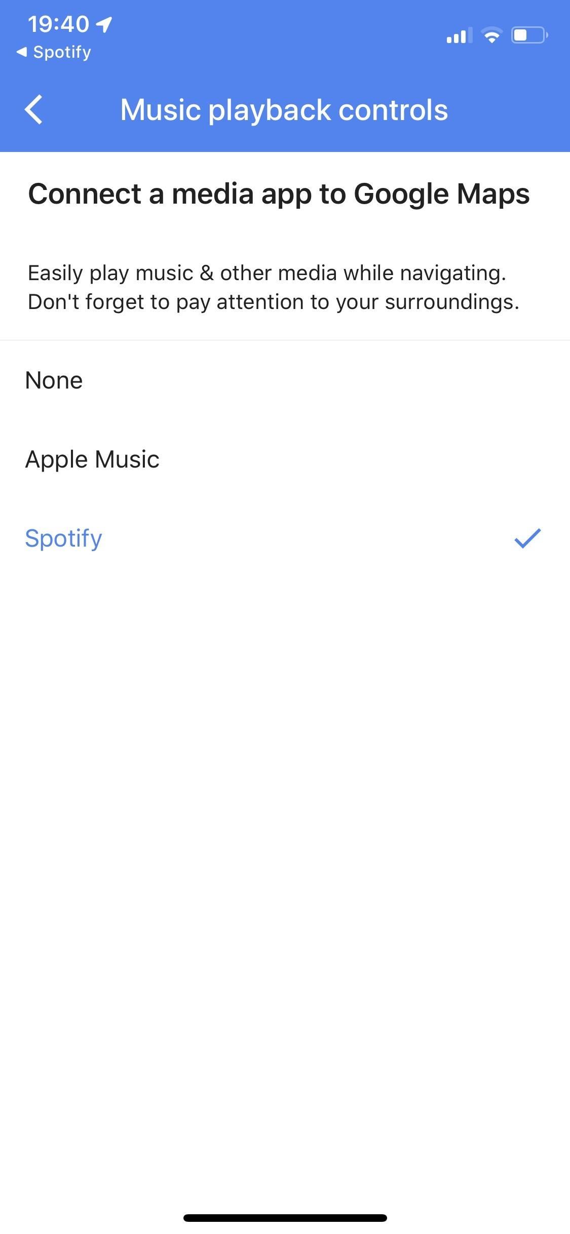 Add Playback Controls for Apple Music, Spotify & Other Music Services to Google Maps for Quick Access During Navigation