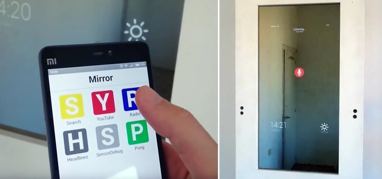 This Guy Built an Impressive Smart Mirror Controlled by Gestures & Voice