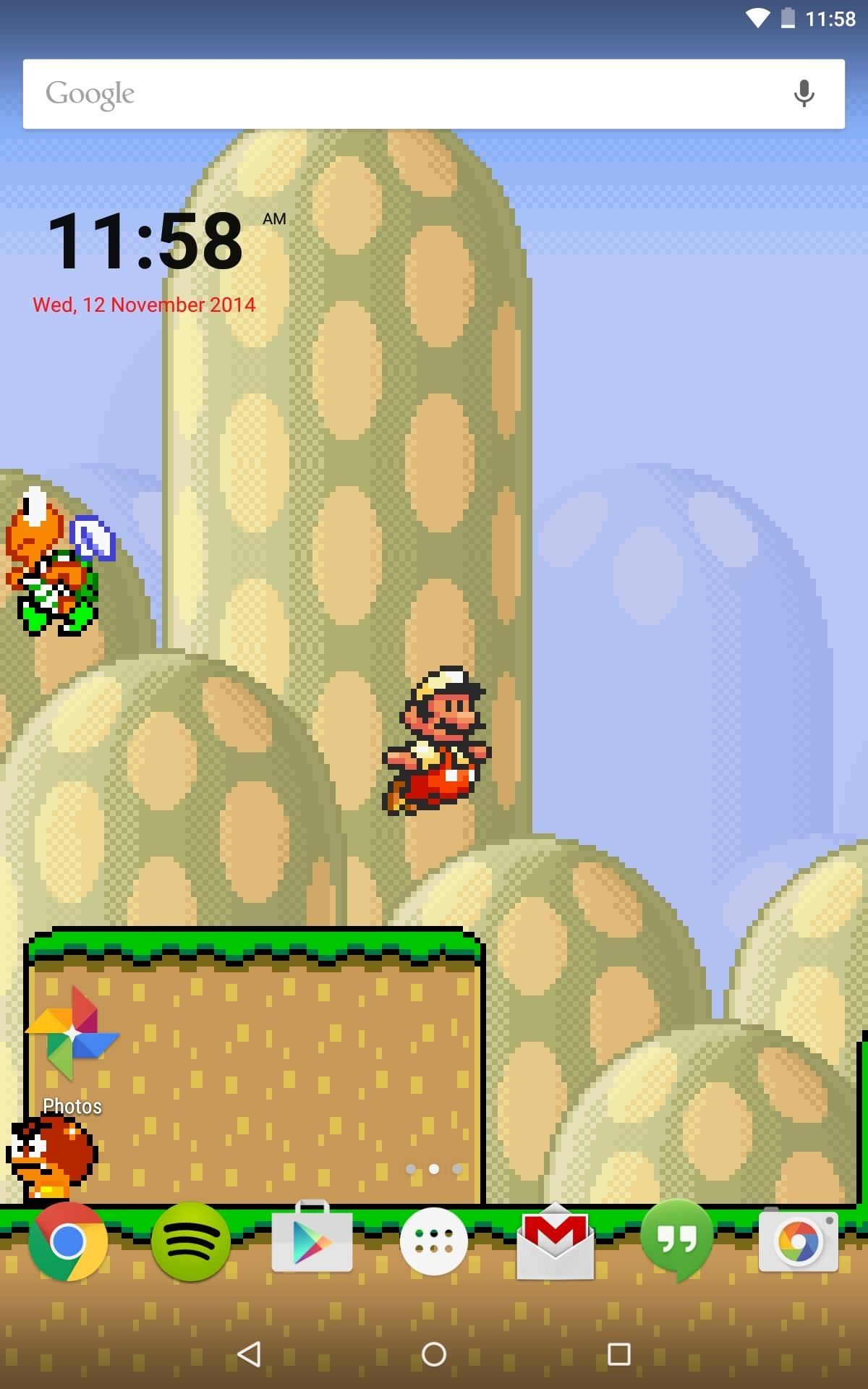 Mario Live Wallpaper: Classic Side-Scrolling Action for Your Home or Lock Screen