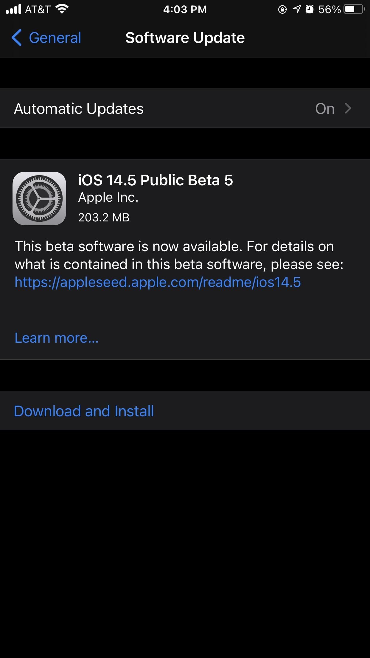 Apple Releases iOS 14.5 Public Beta 5 for iPhone