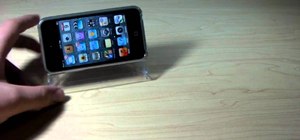 Make a stand for your iPod Touch or iPhone with a cassette case