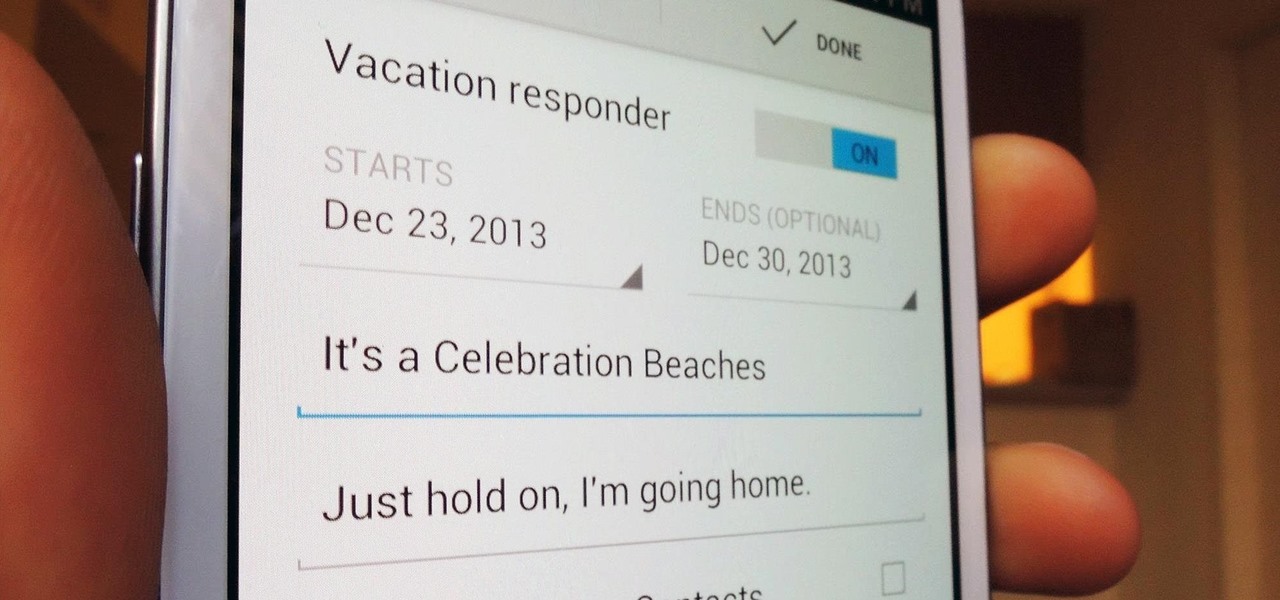 Set Auto-Reply Emails When You're on Vacation Directly from the New Gmail Android App