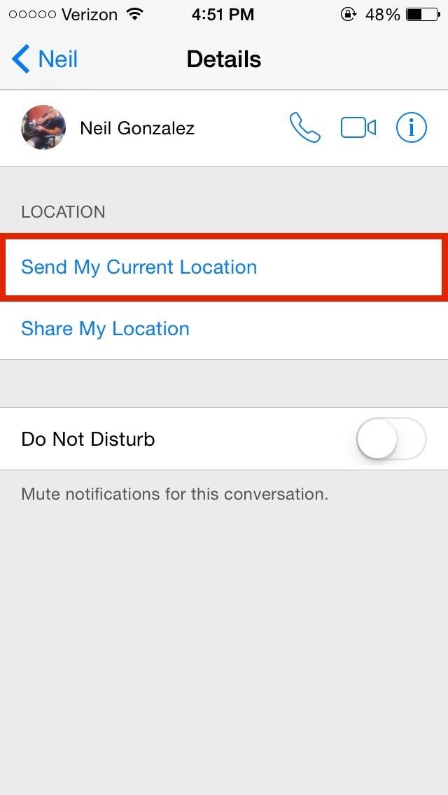 How to Send & Share Your iPhone's Current Location in iOS 8