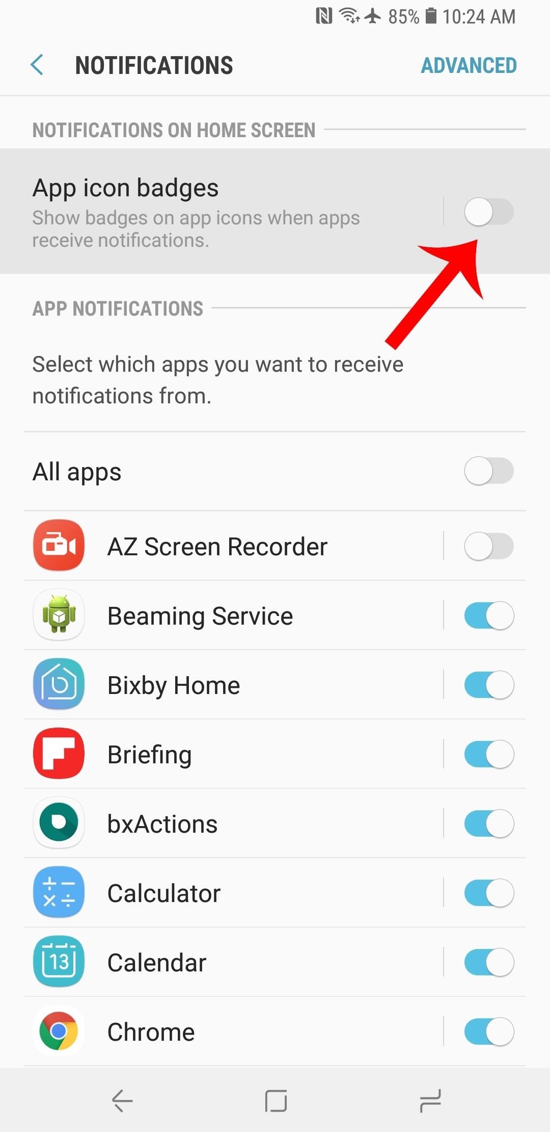 How to Disable App Icon Badges & Unread Counts on Your Galaxy S9