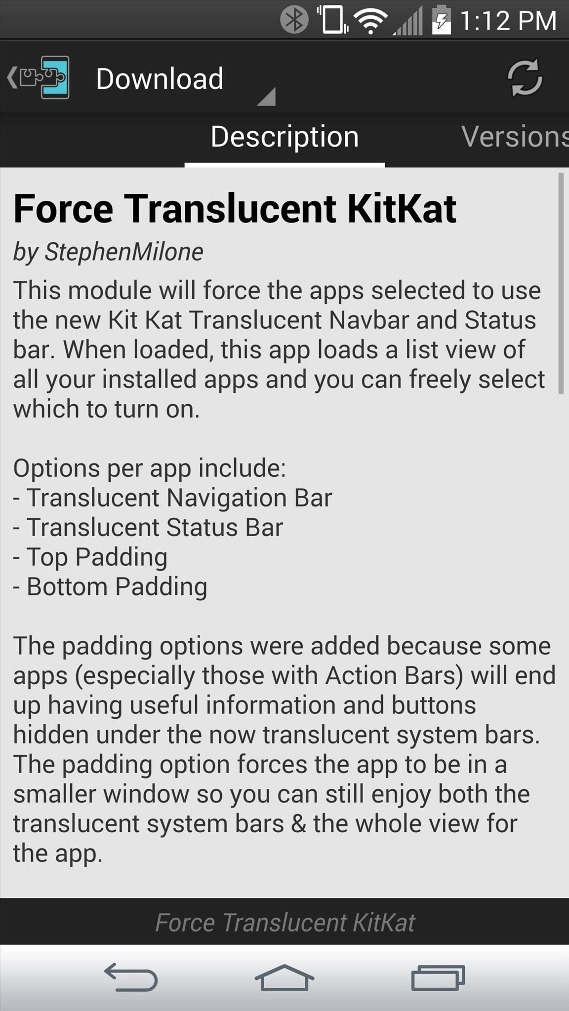 How to Enable a Translucent Navigation Bar in All Apps & Screens on Android
