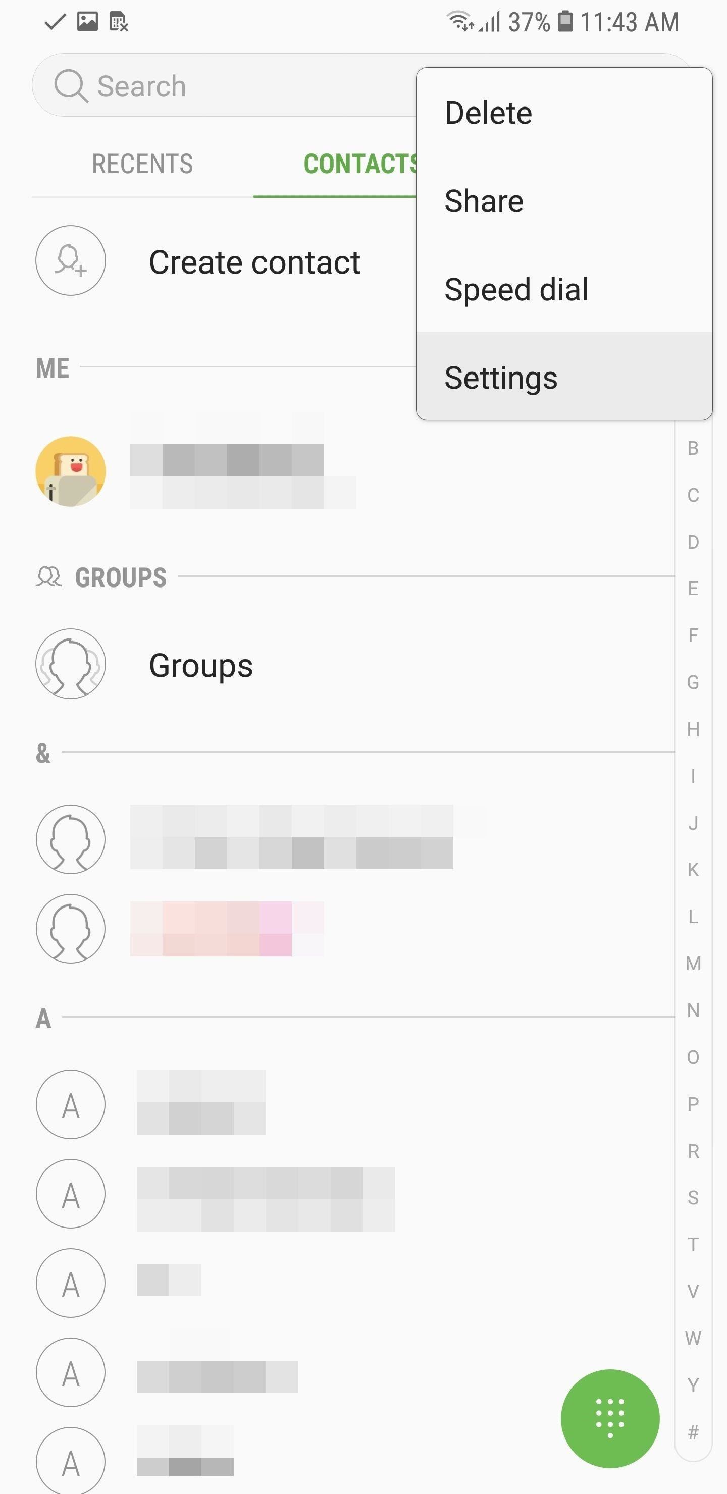 How to Hide Contacts That Don't Have Phone Numbers on Android