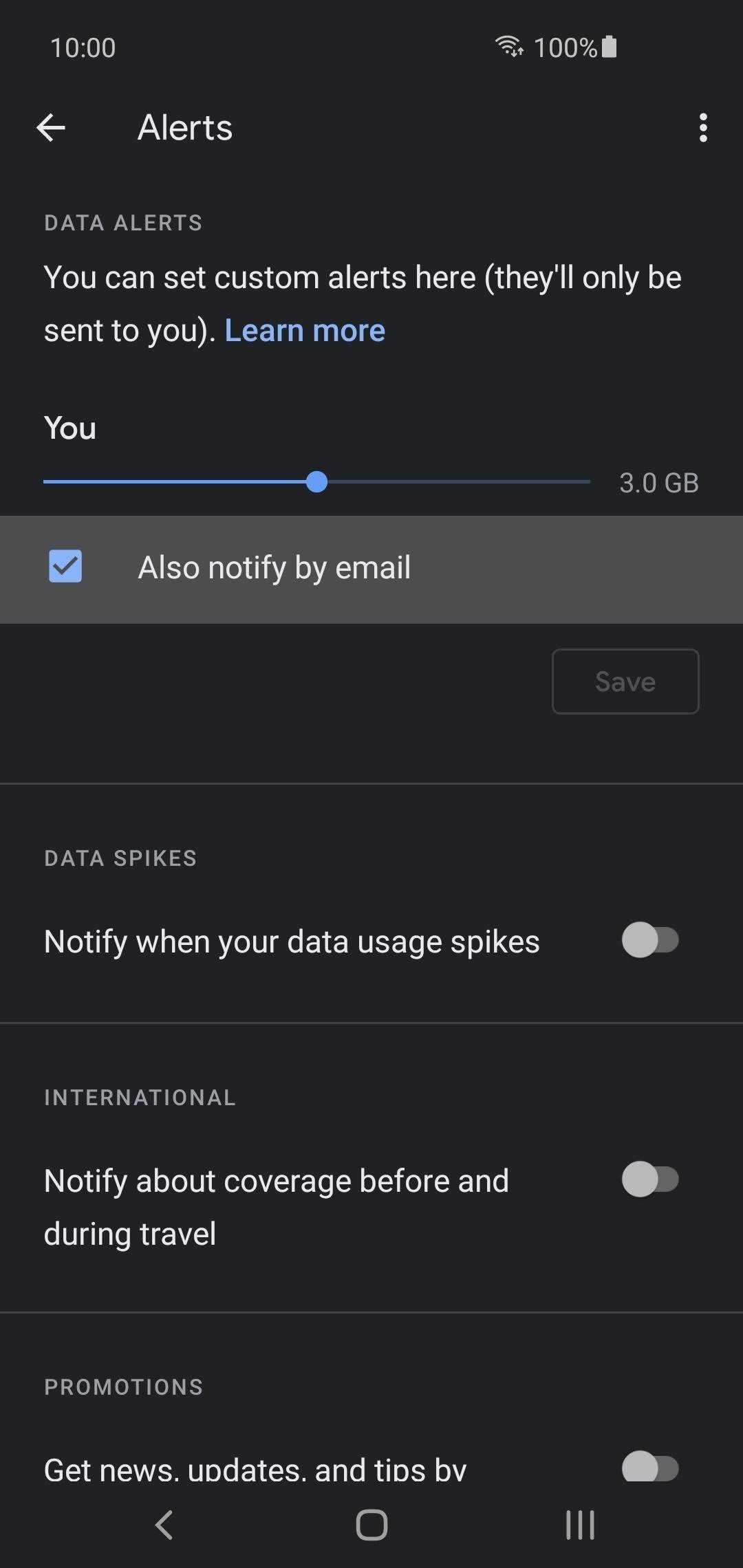 How to Set Data Limit Alerts on Google Fi