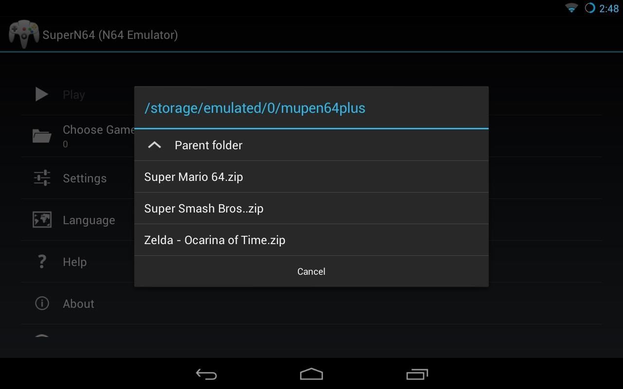 How to Play Super Mario 64 and Other Popular Nintendo 64 (N64) Games on Your Nexus 7 Tablet