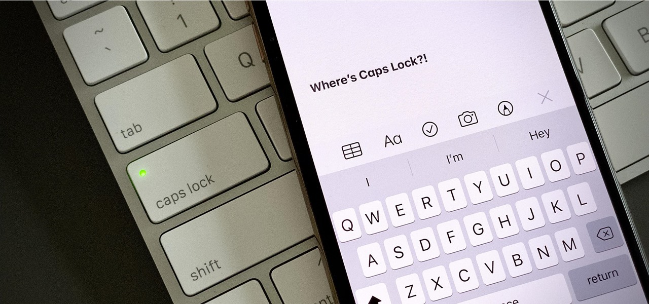 how to turn off caps lock on iphone