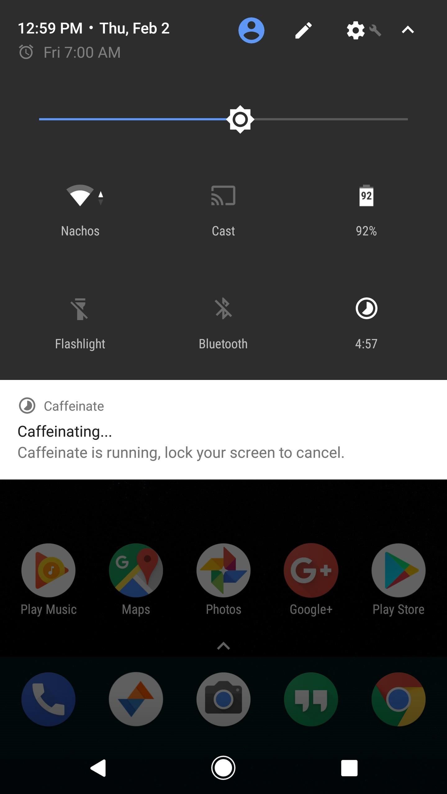 احصل على ميزة Caffeine الخاصة بـ CyanogenMod للحفاظ على الشاشة مستيقظة لفترة أطول عند الضغط على زر
