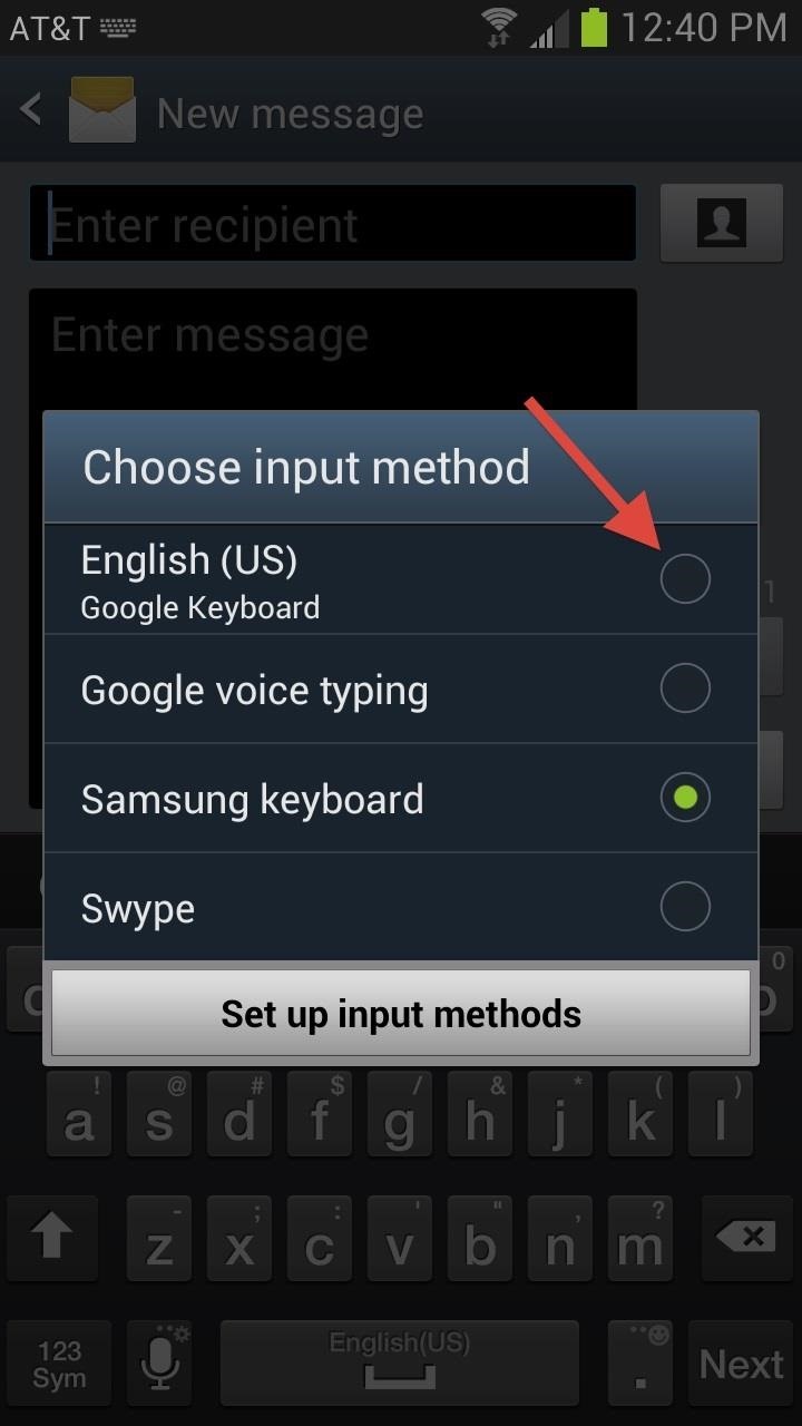 Save Time Typing Your Email Address Out Using a Keyboard Shortcut on Your Galaxy S3