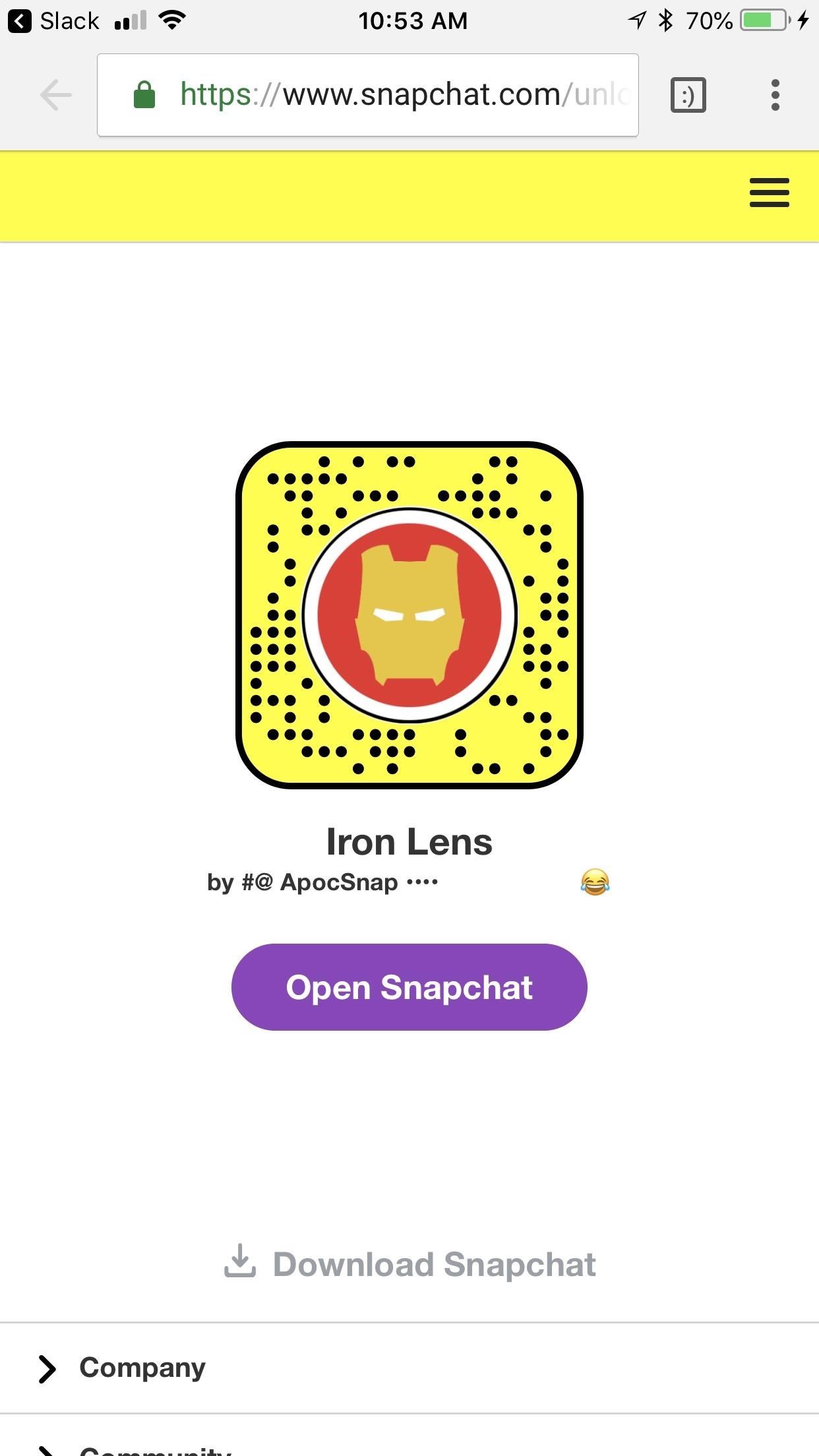 Try These 5 Hot New Snapchat Lenses — Iron Man, iDubbz & More