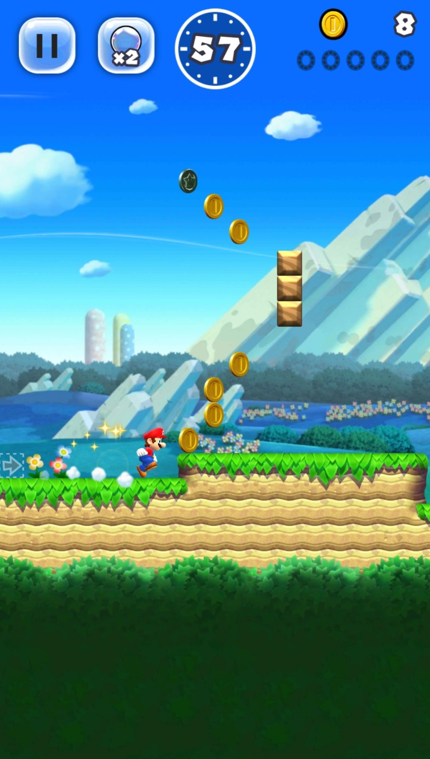 Super Mario Run 101: How to Use the Bubble at Any Time to Go Back & Collect Items
