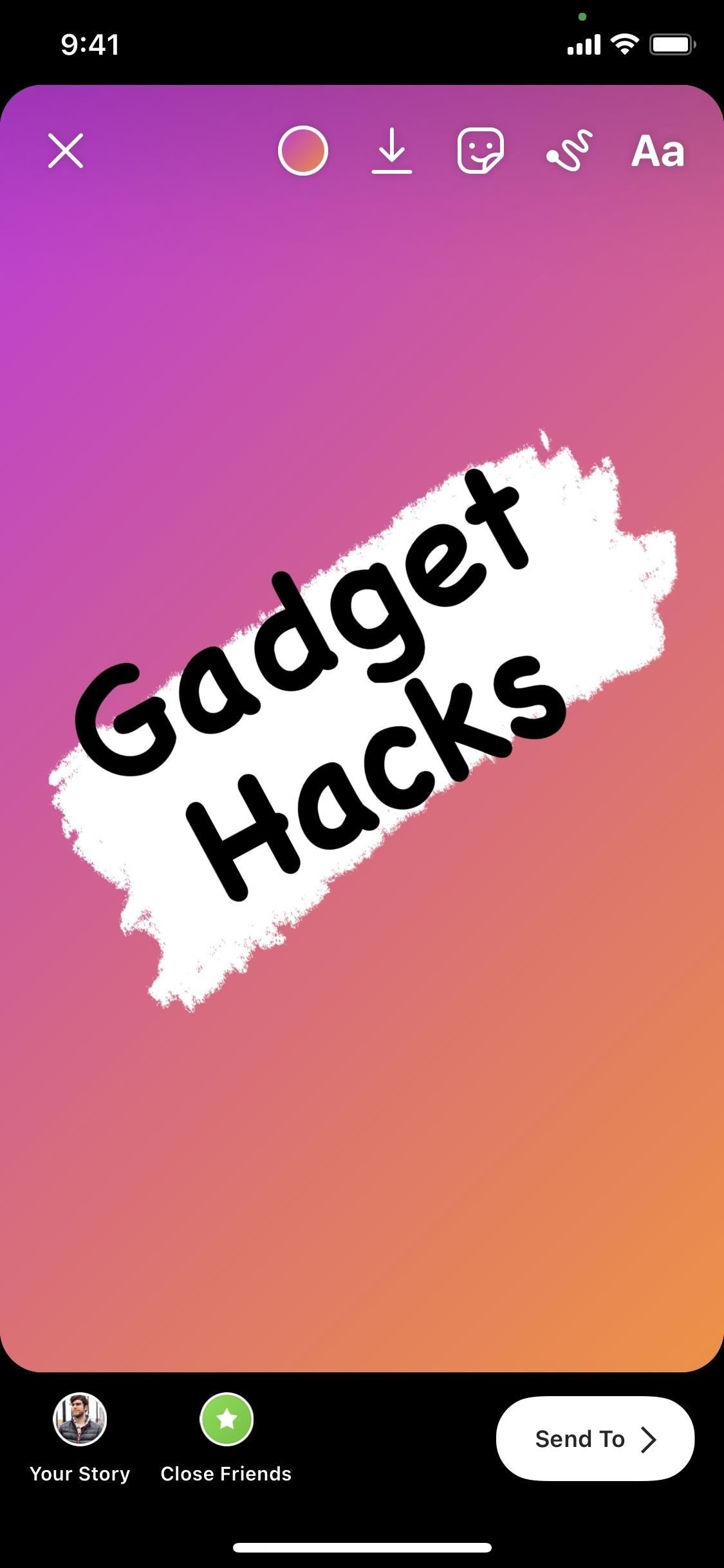 How To Use Create Mode To Make Colorful Text Only Stories On Instagram Smartphones Gadget Hacks