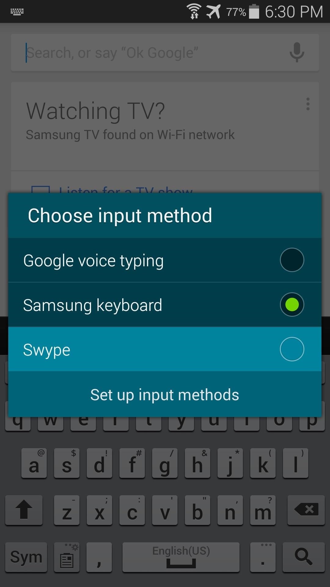 Automatically Change Keyboards for Specific Apps on Android