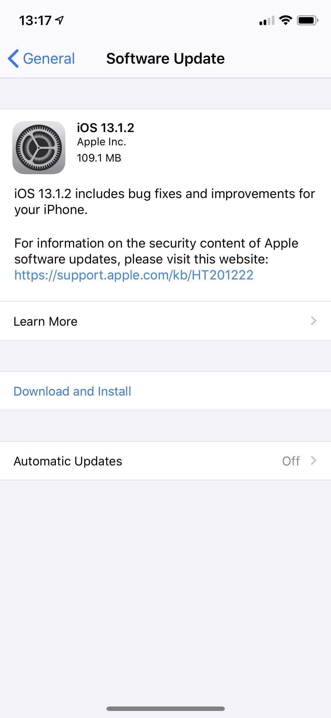 Apple Just Released iOS 13.1.2, Includes Fixes for Camera, Flashlight, iCloud Backup & More