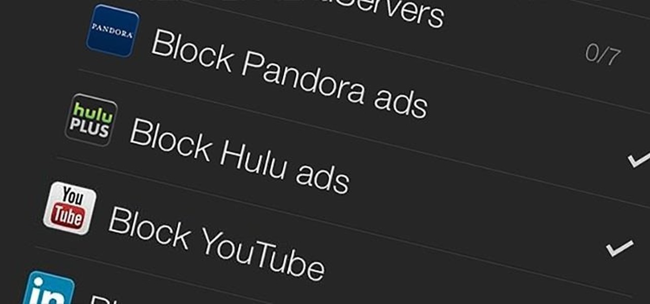 Block Ads for Hulu Plus, Pandora, YouTube, & More in iOS 7 (No Jailbreak Required)
