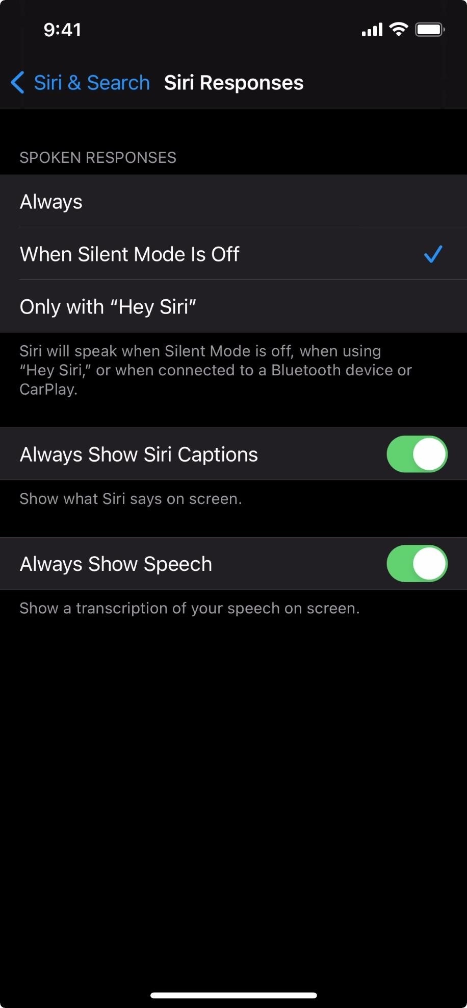 Miss When Siri Used to Display On-Screen Transcriptions of Everything Spoken? You Can Get That Back in iOS 14